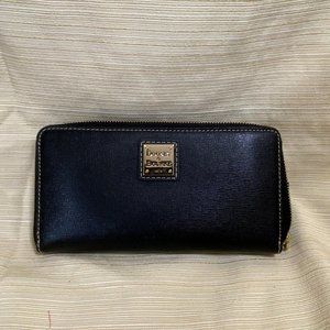 Dooney and Bourke Saffiano Zip Around Wallet